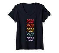 Donna Pedi Maglietta con Collo a V