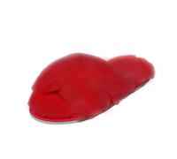Donna pelle di Pecora Sandali Florida Rosso Merino Col Tacco Alto Pantofole