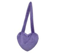 Donna Pelliccia Finta Borsa Messenger a Tracolla Pelo Soffice Felpa Cuore Carino