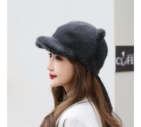 Donna Pelliccia Finta Cappello Baseball Colbacco Gatto Orecchio Carino Inverno'
