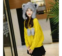 Donna Pelliccia Finta Cappello Ushanka Russo Carino Fox Orecchie Cacciatore