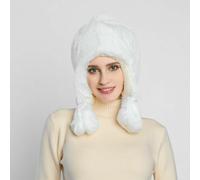 Donna Pelliccia Finta Ushanka Colbacco Russo Cosacco Pom Pom Sci Caldo Inverno