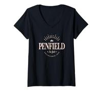 Donna Penfield New York Modern - Penfield NY Maglietta con Collo a V
