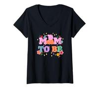 Donna Peppa Pig 20th Anniversary Mother's Day Mom To Be Maglietta con Collo a V