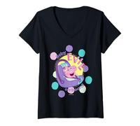 Donna Peppa Pig Baby Evie On Board Maglietta con Collo a V