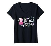 Donna Peppa Pig Best Granny Festa della Mamma Maglietta con Collo a V