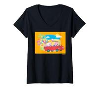 Donna Peppa Pig Big Day Maglietta con Collo a V