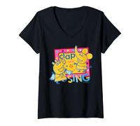 Donna Peppa Pig Clap And Sing Maglietta con Collo a V