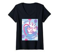 Donna Peppa Pig Evie Maglietta con Collo a V