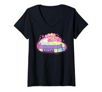 Donna Peppa Pig Night Maglietta con Collo a V