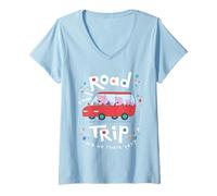 Donna Peppa Pig Road Trip New Car Maglietta con Collo a V