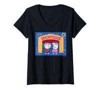 Donna Peppa Pig Showtime Maglietta con Collo a V