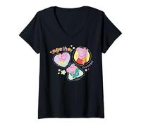 Donna Peppa Pig Together Forever Maglietta con Collo a V