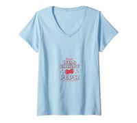 Donna Pepsi Wild Cherry Light & rinfrescante Retro Graphic PAPL1938 Maglietta con Collo a V