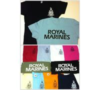 Donna Per Royal Marine Commando T - Camicia Rosso Piccolo (Nuovo di Alta Qualità