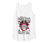 Donna perché Essere Principessa Quando Si può Essere Pirata Ragazza Donne Ragazze Bambini Canotta