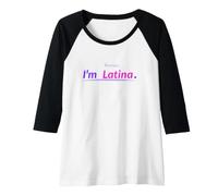 Donna perché Sono Latina Maglia con Maniche Raglan