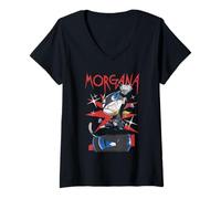 Donna Persona 5 Royal Morgana Action Pose with Diamond Video Game Maglietta con Collo a V