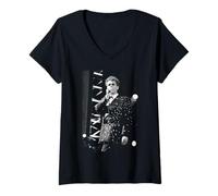 Donna Pet Shop Ragazzi Chris Lowe al NEC 1989 Maglietta con Collo a V