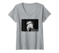 Donna Peter Gabriel Live Genesis Frontman di Allan Ballard Maglietta con Collo a V