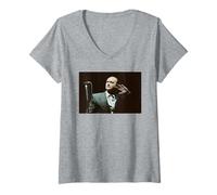 Donna Phil Collins dal Vivo sul palco 1990 Maglietta con Collo a V