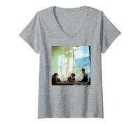 Donna Phil Nicholls Black Rebel Motorcycle Club BRMC Maglietta con Collo a V