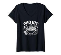 Donna Pho Kit Divertente vietnamita Ramen Lovers Noodle Soup Humor Maglietta con Collo a V