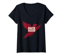 Donna Phoenix Rebirth risorge dalle Ceneri Resilience Maglietta con Collo a V