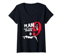 Donna Piano 9 dell'ispettore dello spazio esterno Clay Tribute Maglietta con Collo a V