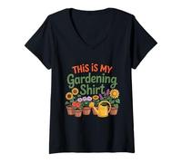 Donna Pianta da Giardiniere Questo è Il Mio Giardinaggio Maglietta con Collo a V