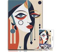 Donna Picasso Face Art Pri Puzzle da 1000 pezzi per adulti Gioco di abilità educativo interattivo Ottima idea regalo significativa Dimensioni 50x75cm