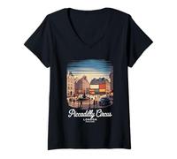 Donna Piccadilly Circo Maglietta con Collo a V