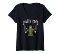 Donna Pickle Rick Sono Uno Scienziato Invent Transform Maglietta con Collo a V