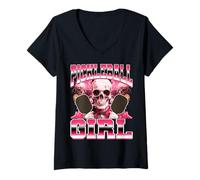 Donna Pickleball Ragazza Pickleball Player 90s Bootleg Style Maglietta con Collo a V