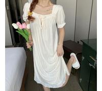 Donna Pigiama Camicia da Notte Abito Chemise Manica Corta Principessa