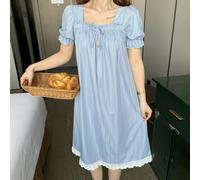Donna Pigiama Camicia da Notte Abito Chemise Manica Corta Principessa