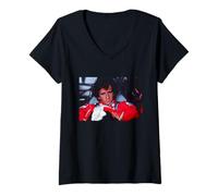 Donna Pilota Alain Prost British Motor GP Silverstone 1989 Maglietta con Collo a V