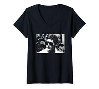 Donna Pilota Brasiliano Ayrton Senna 1985 Maglietta con Collo a V