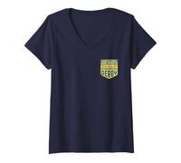 Donna Pinewood Derby Pit Crew Cub Scouts Badge Logo Maglietta con Collo a V