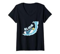 Donna Pinguino Slide Maglietta con Collo a V