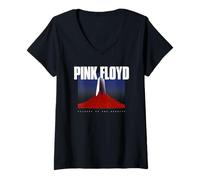 Donna Pink Floyd WYWH50 - Monolite di Benvenuto alla Macchina Maglietta con Collo a V