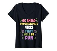 Donna Piper Personalized Women's Gift Custom Piper Maglietta con Collo a V