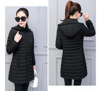 Donna Piumino Cappotto Giacca Imbottito con Cappuccio Trapunta Leggero Parka