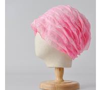 Donna Pizzo Berretto Plissettato Cappello da Sole Fascia per Capelli Cancro