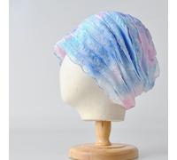 Donna Pizzo Berretto Plissettato Cappello da Sole Fascia per Capelli Cancro