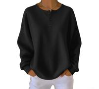 Donna Plaid Manica Lunga Taglie S-2XL Donna Plaid Manica Lunga(Black 2XL) | Design a quadri classico, vestibilità ampia, maniche lunghe, ideale per layering, vivaci