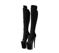 Donna Platform Scarpe col tacco Sandali Sexy Ultra tacchi alti Tacco spillo Stivali al ginocchio Alti bocca pesce Allacciate Estate Décolleté spogliarellista Festa Pole Dancer Palcoscenico club7.87 IN