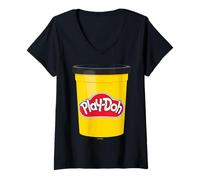 Donna Play Doh Black Maglietta con Collo a V