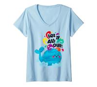 Donna PlayDoh Let It all out Maglietta con Collo a V