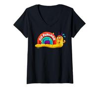 Donna PlayDoh Snail Go Further Maglietta con Collo a V